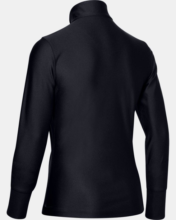 Damen UA Armour Sport Jacke mit durchgehendem Zip, Black, pdpMainDesktop image number 5